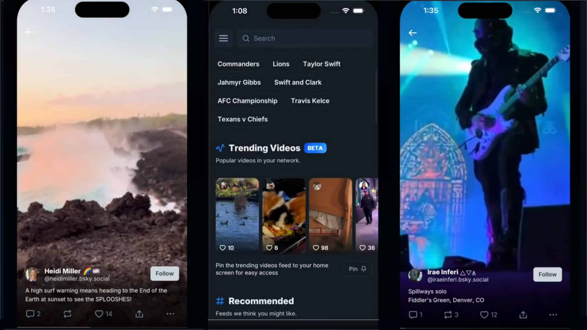 Fil vidéo personnalisé Bluesky