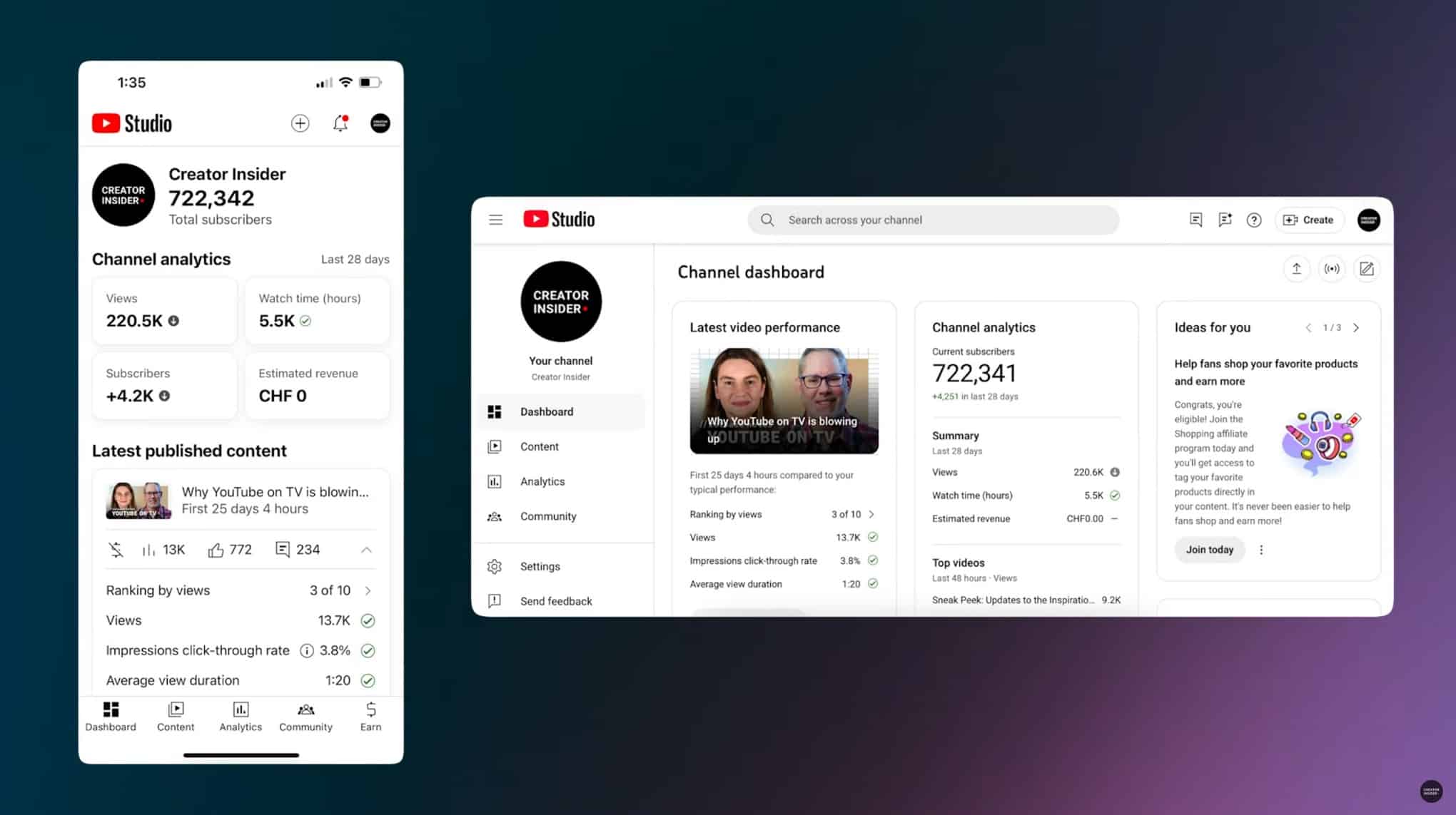 Mises à jour YouTube
