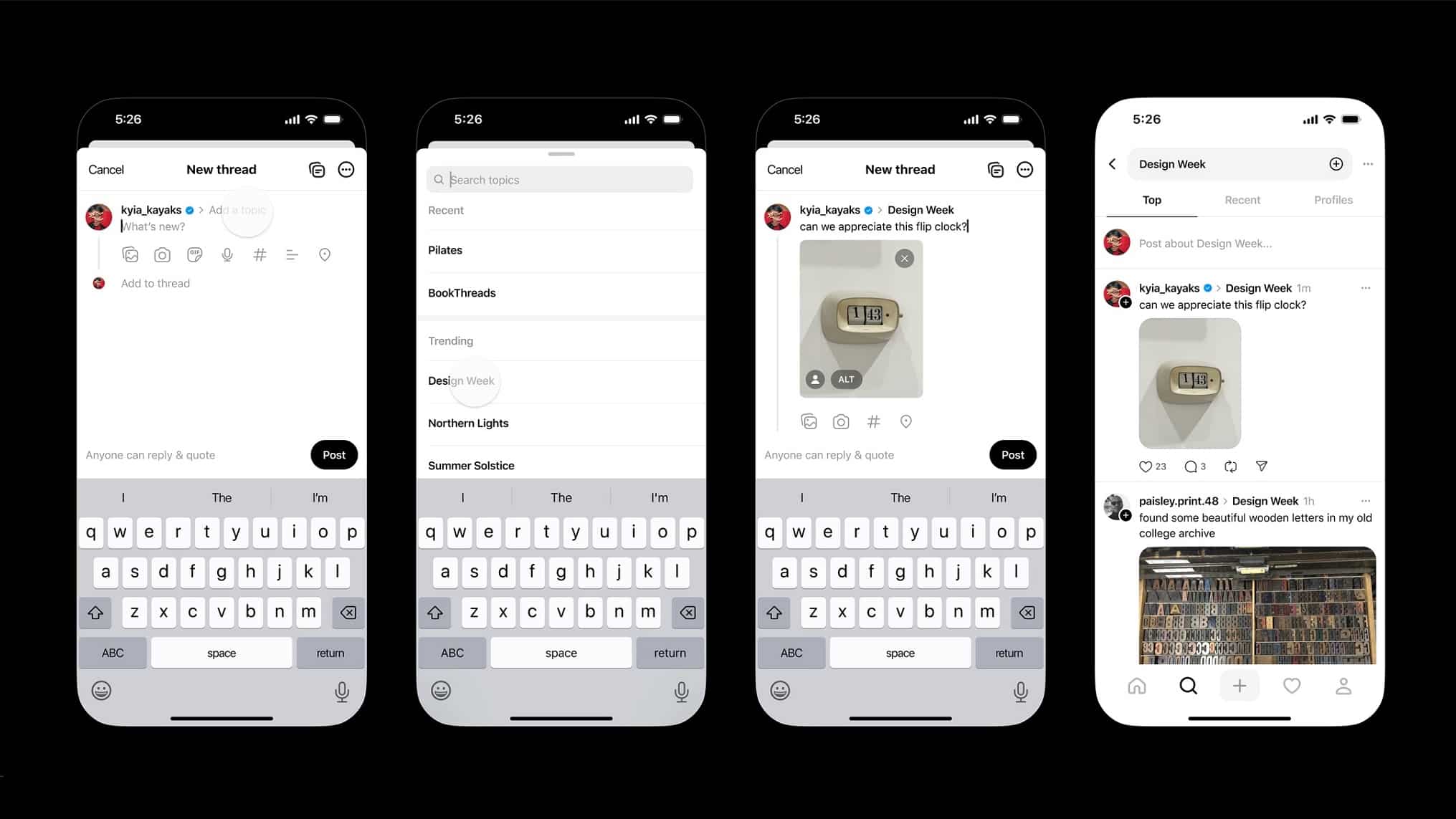Nouvelles fonctionnalités Threads pour une expérience améliorée
