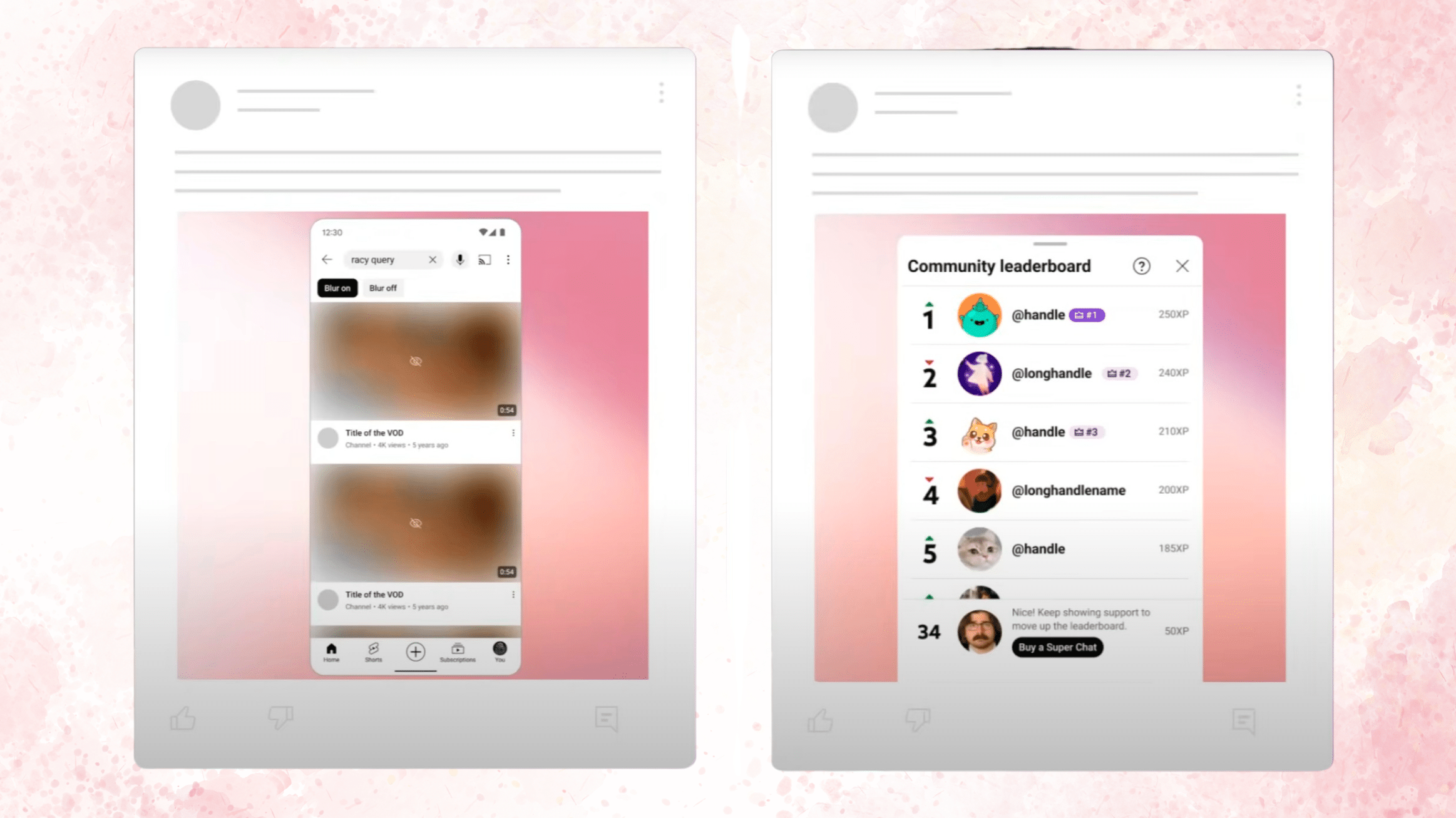 Dernières fonctionnalités YouTube