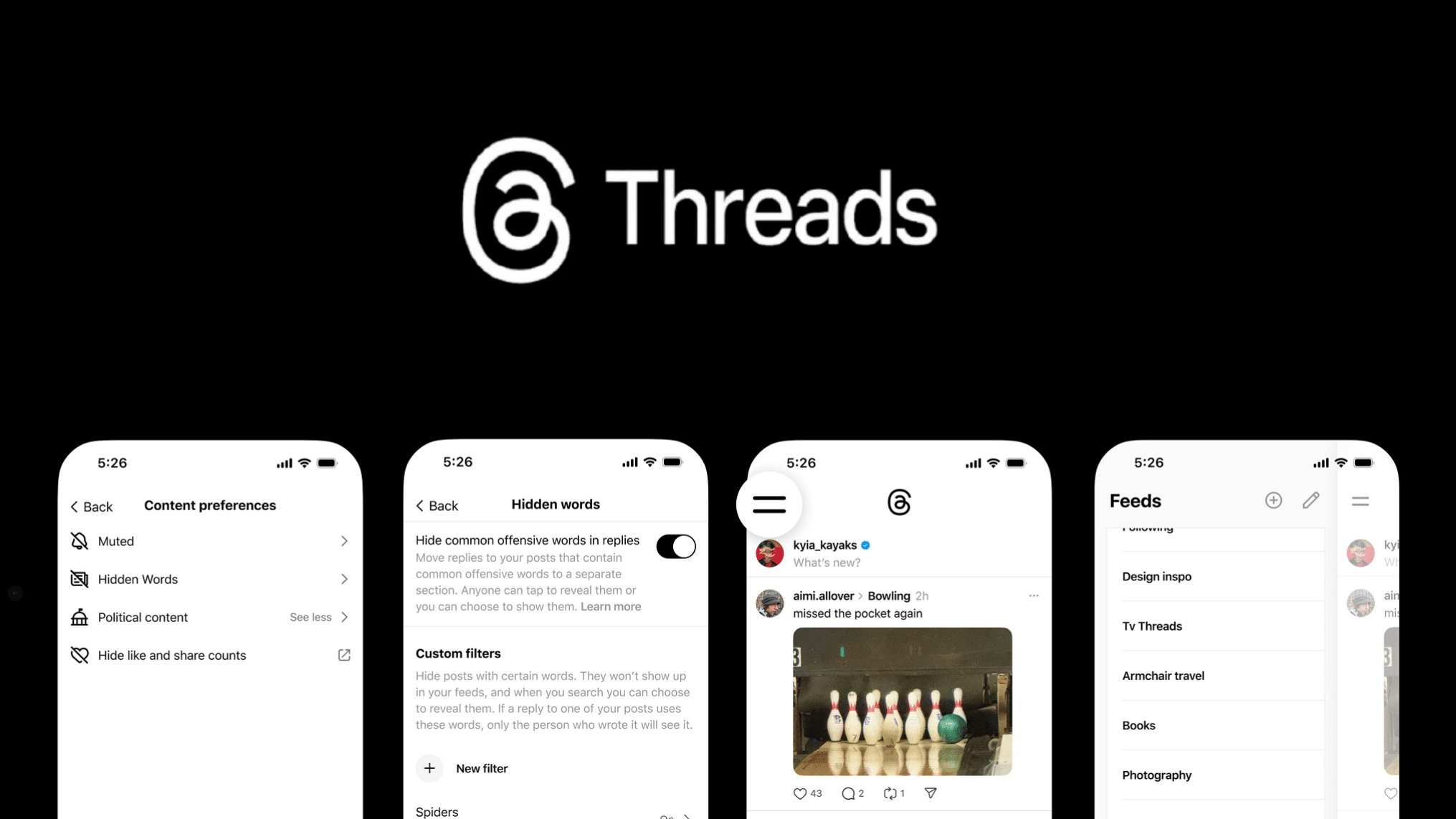 Dernières mises à jour Threads : contrôlez contenu et flux