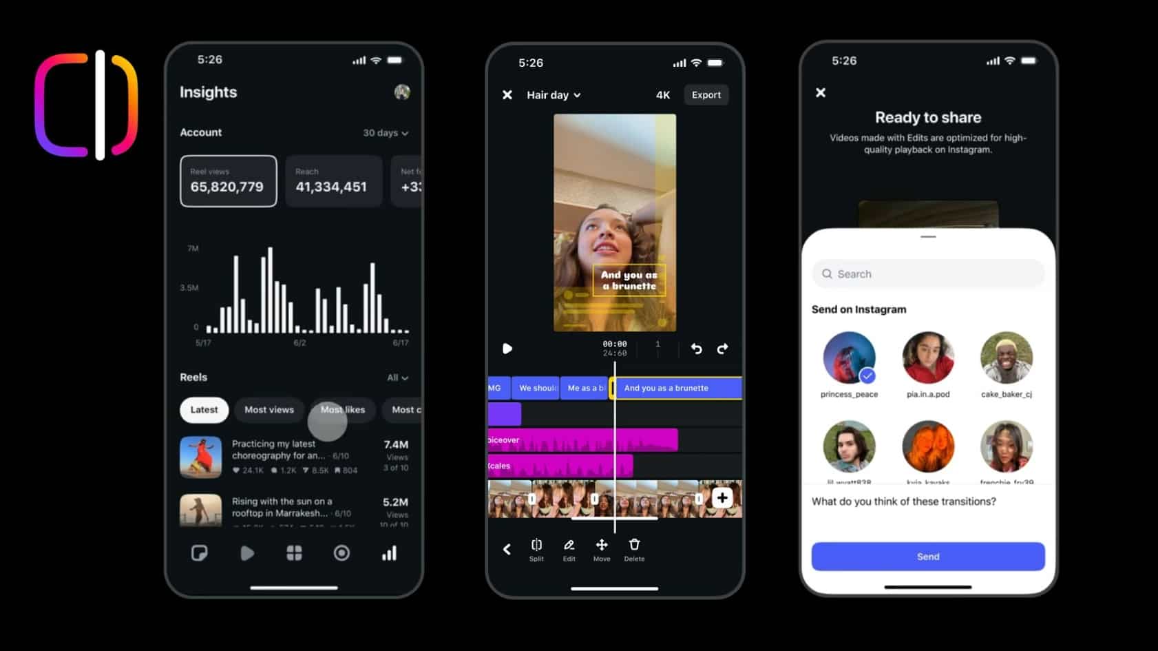 Dernières innovations Instagram Edits : pour des Reels Impactants