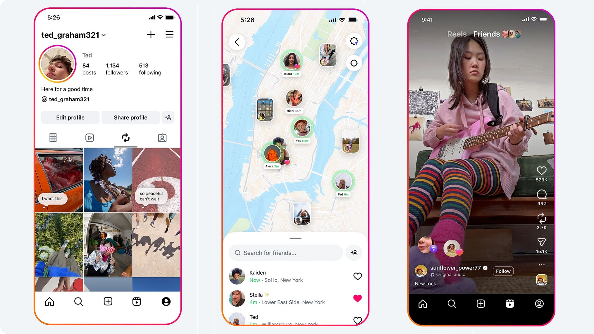 Repost Instagram, carte et flux « Amis » : trois nouveautés arrivent