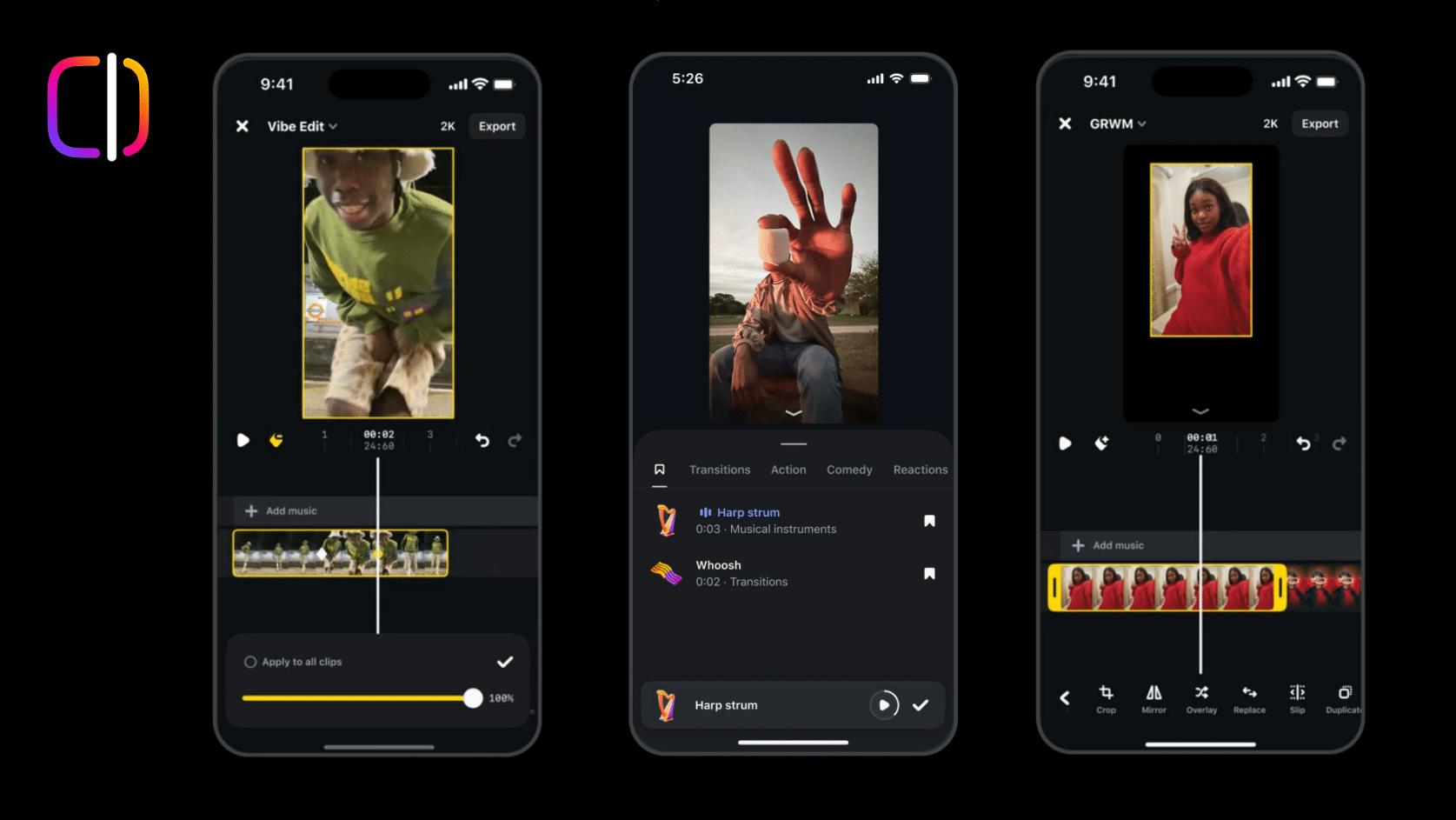 Nouvelles fonctionnalités d'Instagram Edits