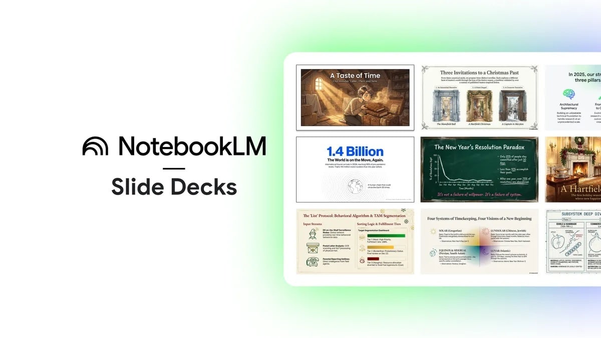 NotebookLM Slide et Tableaux transforment vos recherches