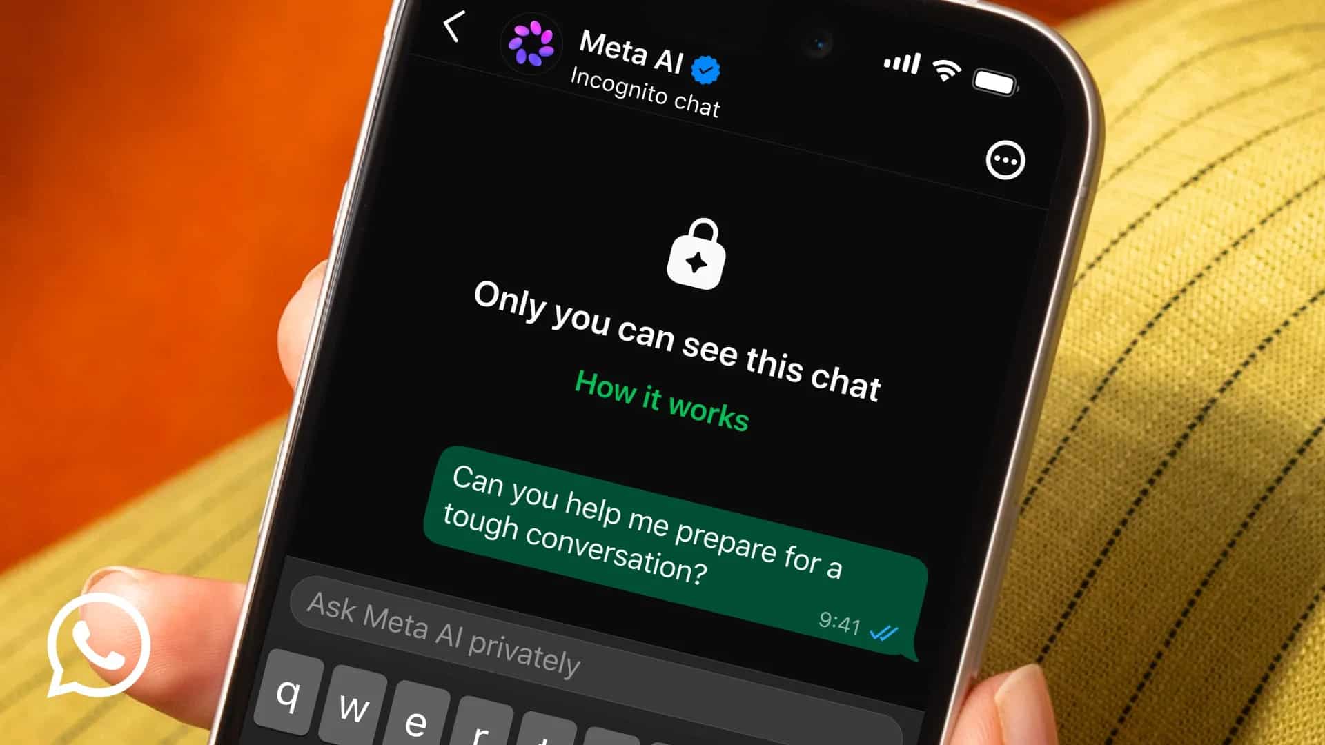 Incognito Chat WhatsApp : l’IA de Meta enfin 100 % confidentielle