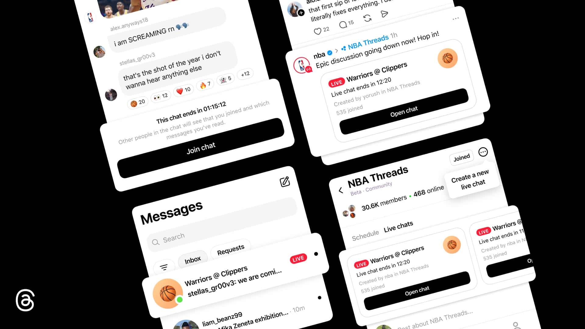 Threads 2026 live chat