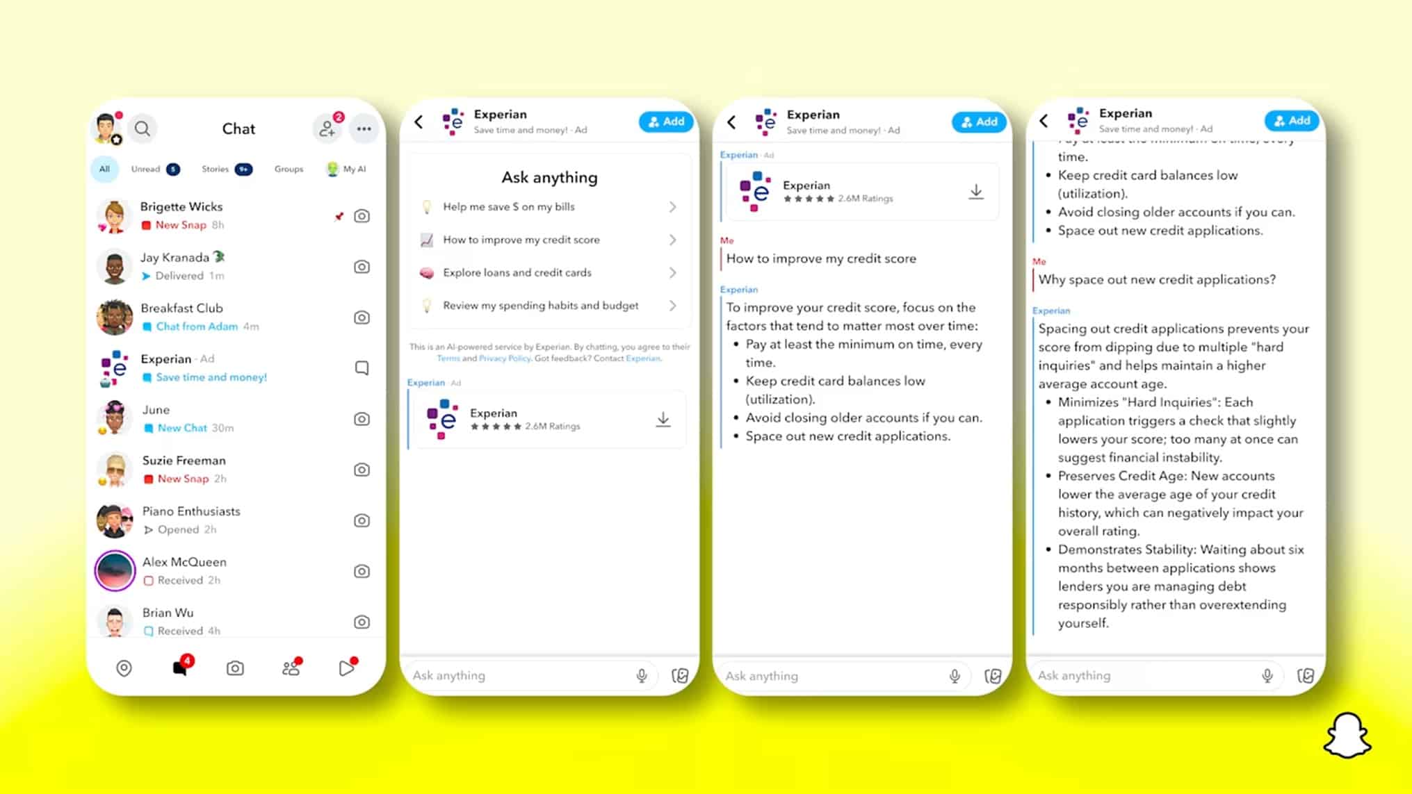 Publicité personnalisée par IA sur Snapchat